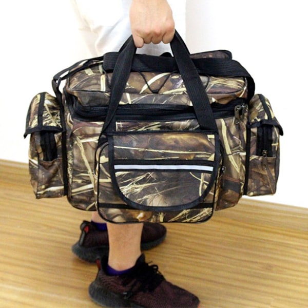 Fiskeutstyr oppbevaringspose fiskepose messenger bag