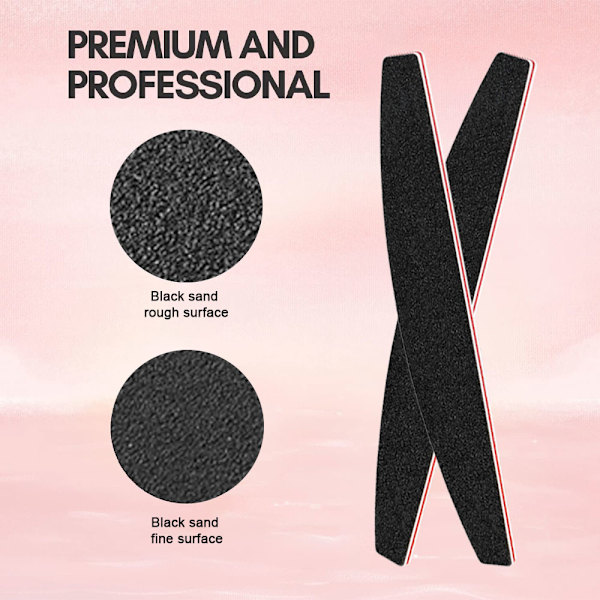 10 stk. Manicure Frosted Papir Dobbeltsidet