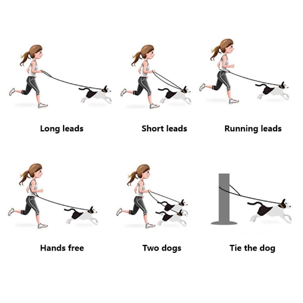Tau Dog Leash, Bomulls Dog Leash Trenings Leash for Hund Vandring, Camping