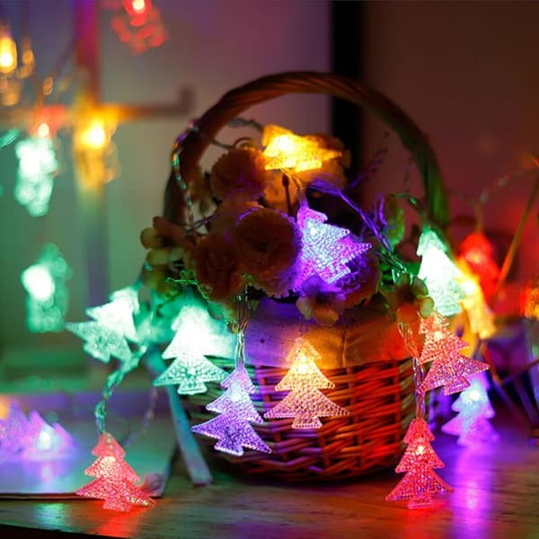 Stjernelyssett, stjernegardinlys, 6 m LED julelyssett, LED-lyssett, julelyssett