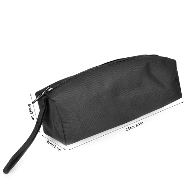 Multifunktionel Bærbar Vandafvisende Canvas Hardware Håndværktøjs Opbevaringspose Organizer (Sort)