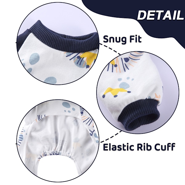 Hundepyjamas til små hunde Bløde hvalpe Onesie Kat Jumpsuit Komfortable kæledyrs tøj (Løve)