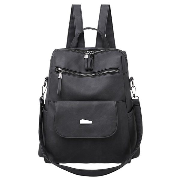 PU-läder Ryggsäck Väska för Kvinnor Mode Multifunktionell Design Handväska Dam Axelväskor Reseryggsäck, 30*29*13cm