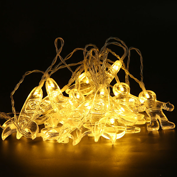 DIY 20LED Fantasifulla Fe-Ljus Strängljus Barnrum Hemfest Dekoration Julpynt