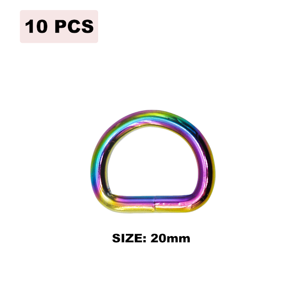 10 stk D-ringer, Webbing Spenne Ring for DIY Sy-poser Belter Hundekrage Tilbehør