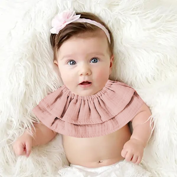 Baby Bandana-Sjal Drool-Snuttefilt för Drool och Tandspottning Bomullsabsorberande för Pojke Flicka