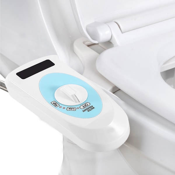 WC-Bidet Dusjtoalett for Intim Rengjøring Bidet Vanntrykk Justerbar Kaldt Vann