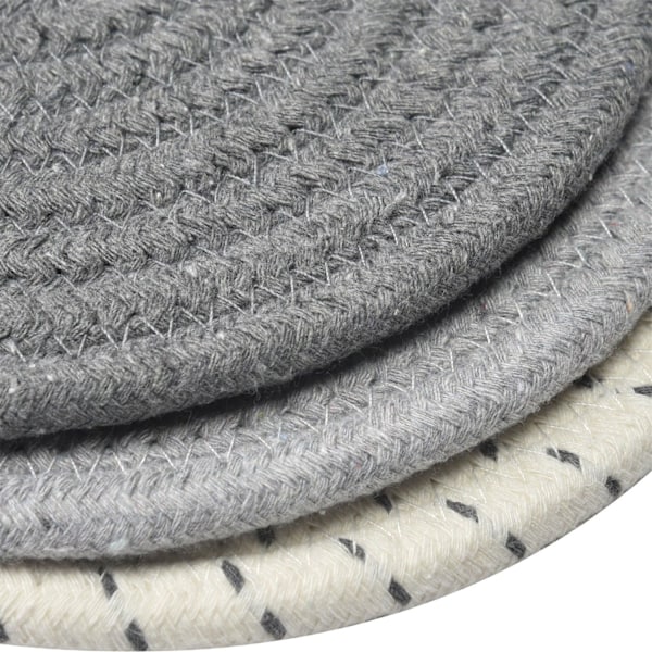 Köksgrytlappsset Set 100% ren bomullstråd , vävd heta grytlappsset ( set med 3) Snygga glasunderlägg, Hot Pads, Hot Mats, Spoon Rest For