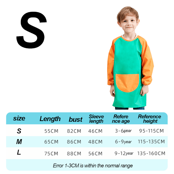 Kunstnermaleri Forklæder Langærmet med Lomme Spisehavearbejde Smocks