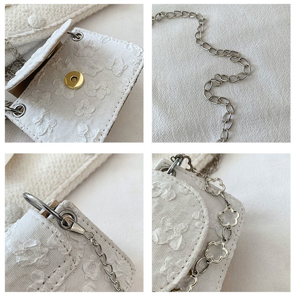 Mini kæde hånd fragtseddel skulder crossbody taske lille firkantet taske kvinders crossbody taske