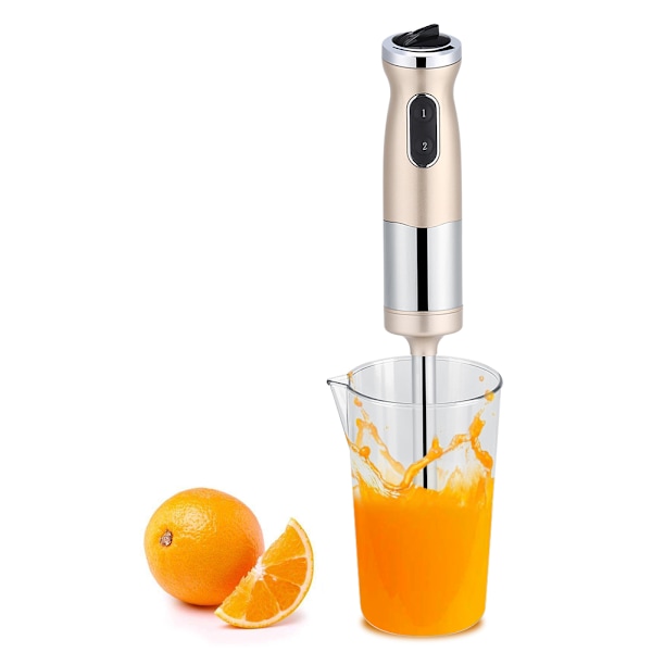 Stavmixer 4 i 1 700W Mixer Visp Hackare Kanna Kopp Processor Guld