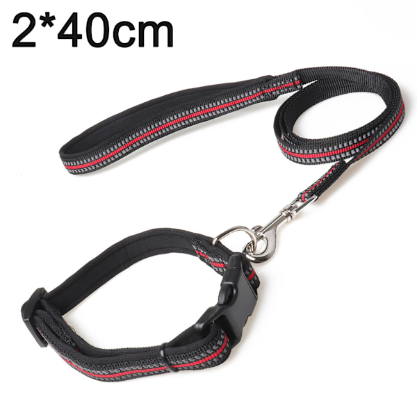 Reflekterande mjukt och bekvämt hundhalsband, säkerhetsjusterbar vattentät nylon,