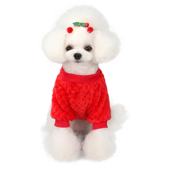 Hundeklæder Vinter kæledyrs tøj Kat lille hund kæledyrs tøj To ben sweater