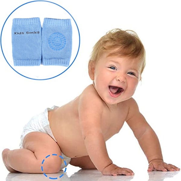 Babykrypmatta med halkfria knäskydd för att skydda barnets knän