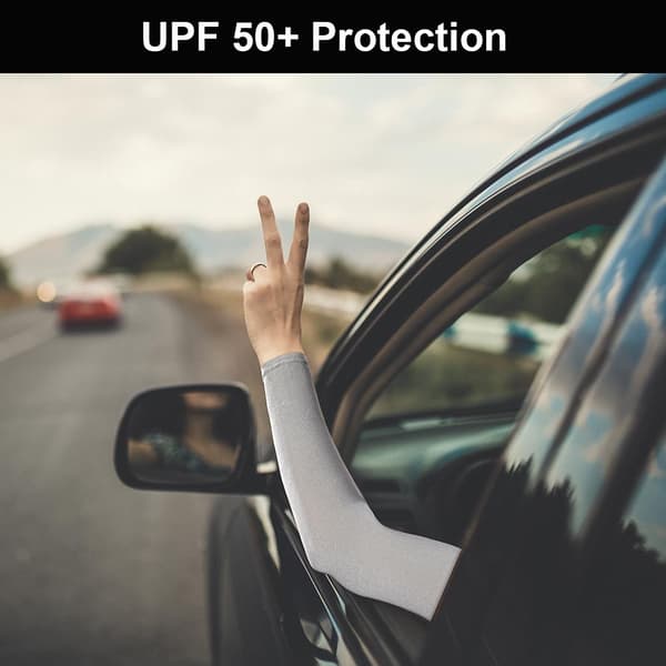 2 par Solskyddande kylande armmuddar för män och kvinnor, UPF 50 armskydd