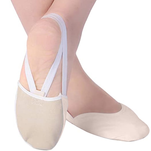 1 par Saueull Soft Bottom Dance Halvsåle PU Sko Svingende Sko for Ballet Jazz Kvinner/Menn/Voksen Katteklo Sko Ballettsko Treningssko