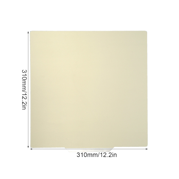 Fjäderstålsark PEI med 3D-skrivarmagnetplatta för Ender‑3/CR10-serien 310x310mm