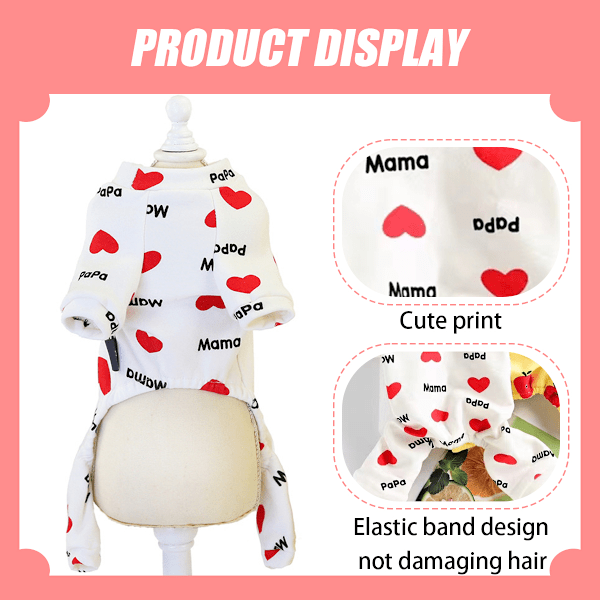 Hundpyjamas för små hundar, Chihuahua pyjamas, valpkläder, extra små valppyjamas, mjuka husdjursoveraller, hundtröjor Chihuahua Yorkie Teacup kattkläder