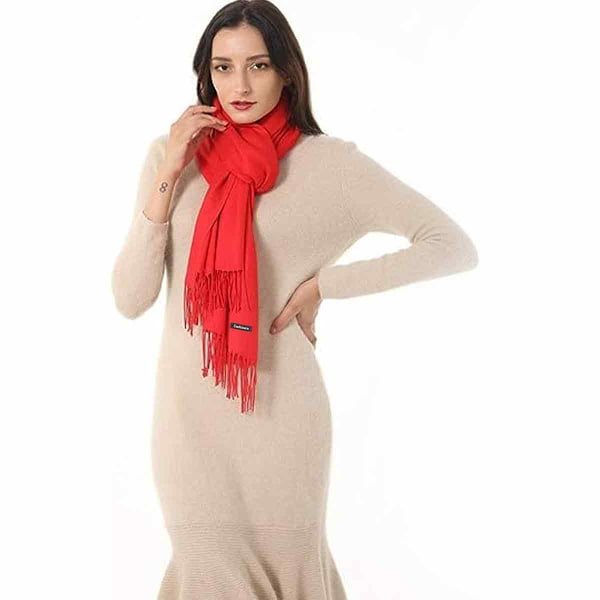 Dames tørklæde shawl og wrap aftenkjole varm lang tørklæde om vinteren