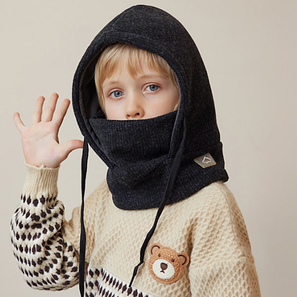 Barn skidmasker, mössor för pojkar och flickor, ansiktsmasker, halsdukar, värme och skydd mot kyla plus sammet öronproppar bekväm huvor