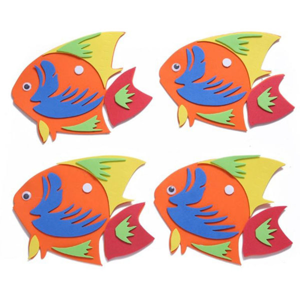 Star Moon Hand Sun Fish Cartoon Wall Stickers Bakgrundsvägg