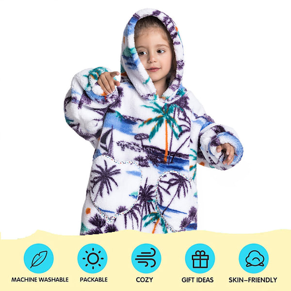 Barnfilt Hoodie för Flickor, Filt för Barn, Filt Hoodie Tröja Födelsedagspresenter för Tonåring Pojke Present