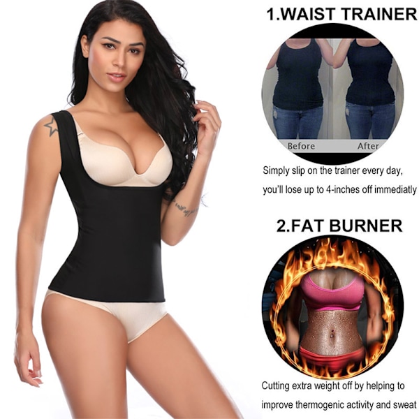 Hikoiluliivi Naisille Vatsan Kiristykseen, Sauna Liivi Naisille Laihduttava Kompressio Vatsa Fitness Hikoiluliivi
