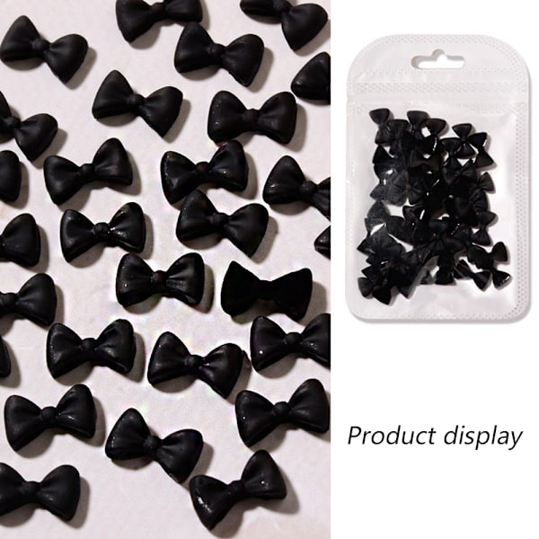 200 st 3D Rosett Nagelkonst Dekorationer, Färgglada Rosett Nageltillbehör 3D Rosetter Nagelcharms för Resin Flatback Nagelkonst Design