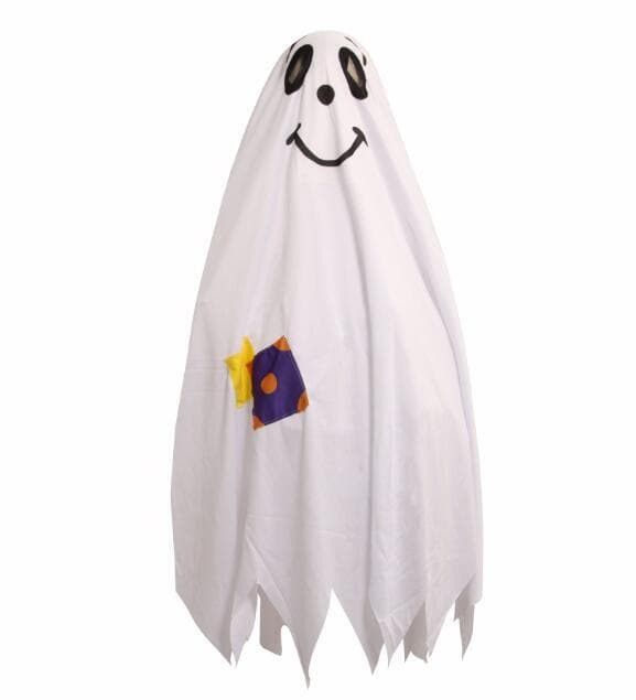 Cosplay Halloween Skummel Kappe Barnekostyme gratis gresskarpose Hvit White M