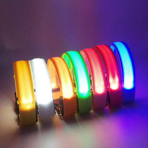 USB-oppladbart LED-hundebånd - Justerbart lysende hundebånd