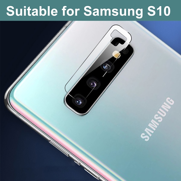 2 kpl Galaxy S10 Kameran suojus linssinsuojus kameran linssi läpinäkyvä