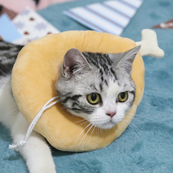 1 st kattkrage katt halsring kycklingbenring katt husdjur huvudskydd anti-slickande, postoperativ reparation anti-slickande