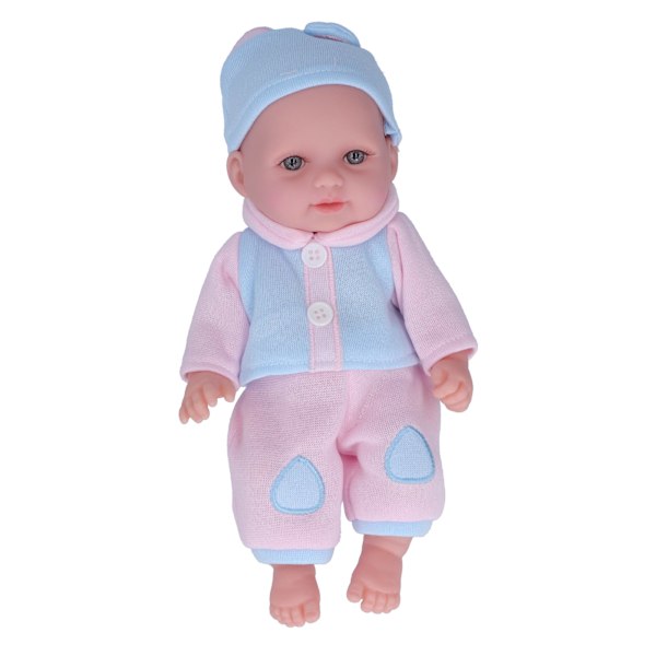 11 tum Babydocka Leksaker Mjuk Bedårande Rörliga Leder Återfödd Babydockor med Kläder #2