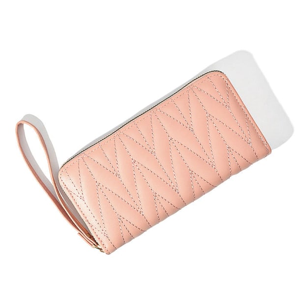 Womens Wallet PU Leather Zip Around Wallet Clutch Travel Long