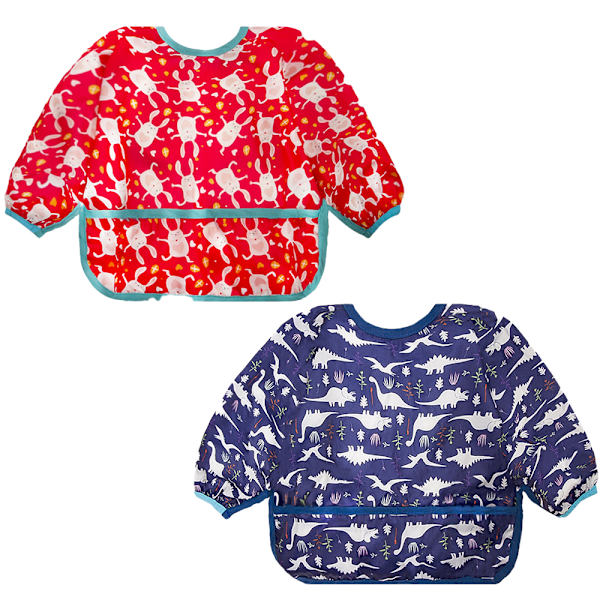 Långärmade Babysalladar, Spädbarnssalladar För Att Äta, Plast Salladar, Babysalladar, Avvänjningssallader, Smock Salladar