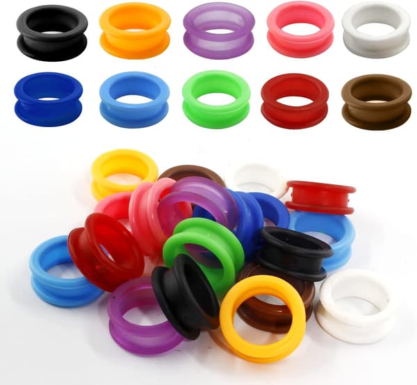 20 pcs Scissor Finger Inserts Ring Pet Scissors Rubber Grip Protector - 20 pcs