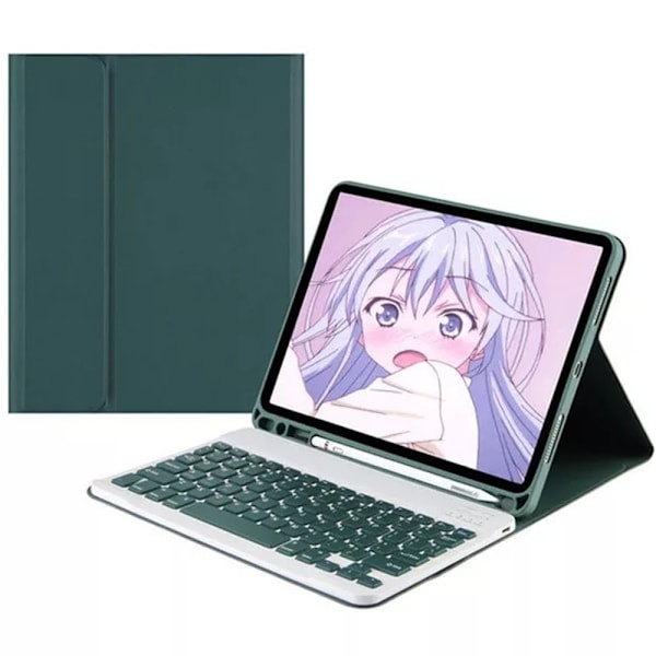Näppäimistökuori Langaton Näppäimistökansi Kynäpidikkeellä Näppäimistökuori iPadille 11 tuuman Pro/10.9 Universal [2021/2020/2018]
