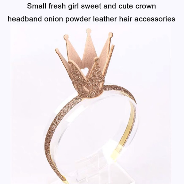 Fairy Girls Glittrande Krona Hårband Prinsessa Flicka Krona Hårband för Småbarn Flickor Kvinnor Födelsedag Bröllop Kostym Fest Hårtillbehör