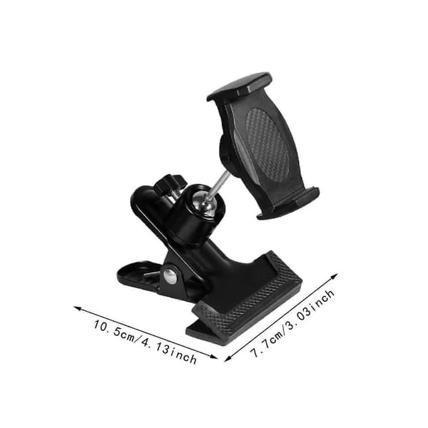 Guitarhoved Klemme Mobiltelefonholder Telefonstativ til Sengegavl Noder Stativ Stil A[D] Stil B Style B 10.5cmx7.7cm