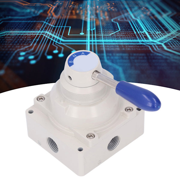 Luft Håndventil Rotationsgreb 2 Positioner 4 Vejs Pneumatisk Flowkontrol Switch Tilbehør 4HV410-20