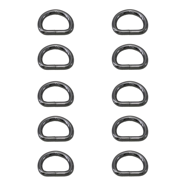 10 stk D-ringer, Webbing Spenne Ring for DIY Sy-poser Belter Hundekrage Tilbehør