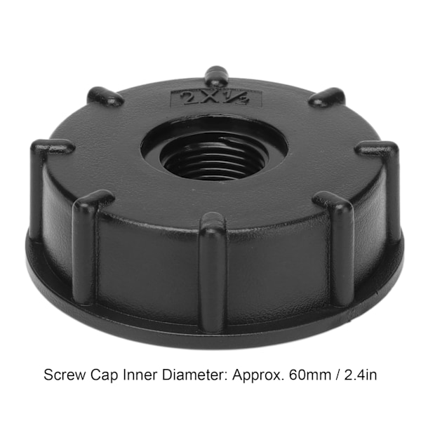 3 st IBC-tankkopplingar Grov gänga Slangavtappningsadapter Plastkoppling 60 mm innerdiameter G1/2