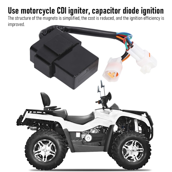 7-pins dobbel plugg CDI tenningboks erstatning for Roketa ATV‑10 RTU‑250Y 250cc ATV