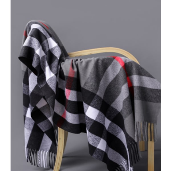 1PCS plaid autumn and winter thickening warm classic scarf-05