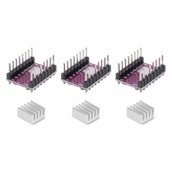 3 stk. Trinmotor Driver Modul 4-lags PCB 3D Printer Tilbehør DRV8825 til StepStick
