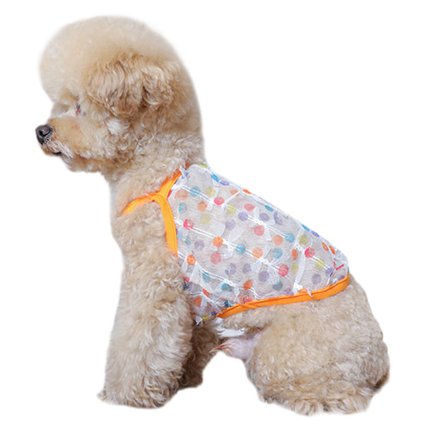 Hundekjole til små hunde, pigehunde, blomsternederdel, åndbar hvalpe-slip-tutu-kjole, sød hunhund-katteprinsesse-tøj, sommeroutfit, hundebirthdayskostume