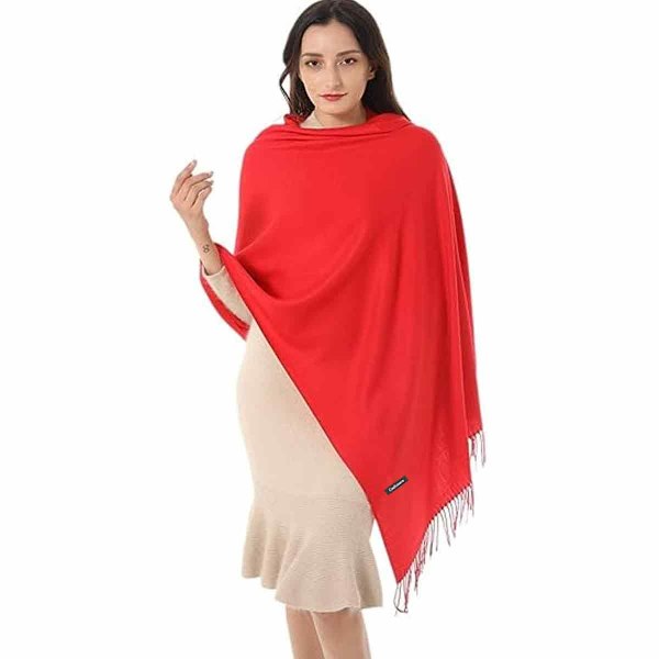 Dames tørklæde shawl og wrap aftenkjole varm lang tørklæde om vinteren