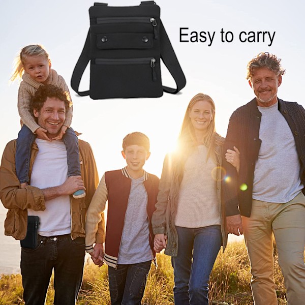 Slitasje-resistent skulderveske messenger bag