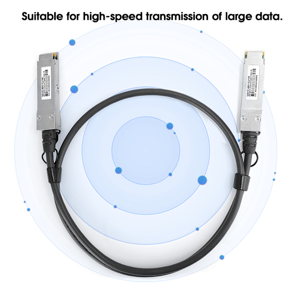 Direktansluten Kabelserver Datakabel Enkanals QSFP Höghastighets 40G för Lenovo / HP 1 meter