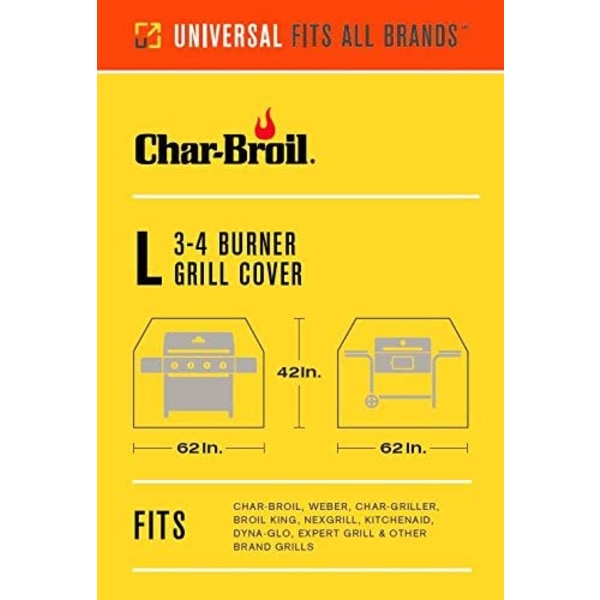 Char Broil Performance Grill Cover, 3-4 Brændere: Stor